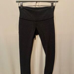 lululemon athletica Dark Grey Cotton Capri Leggings